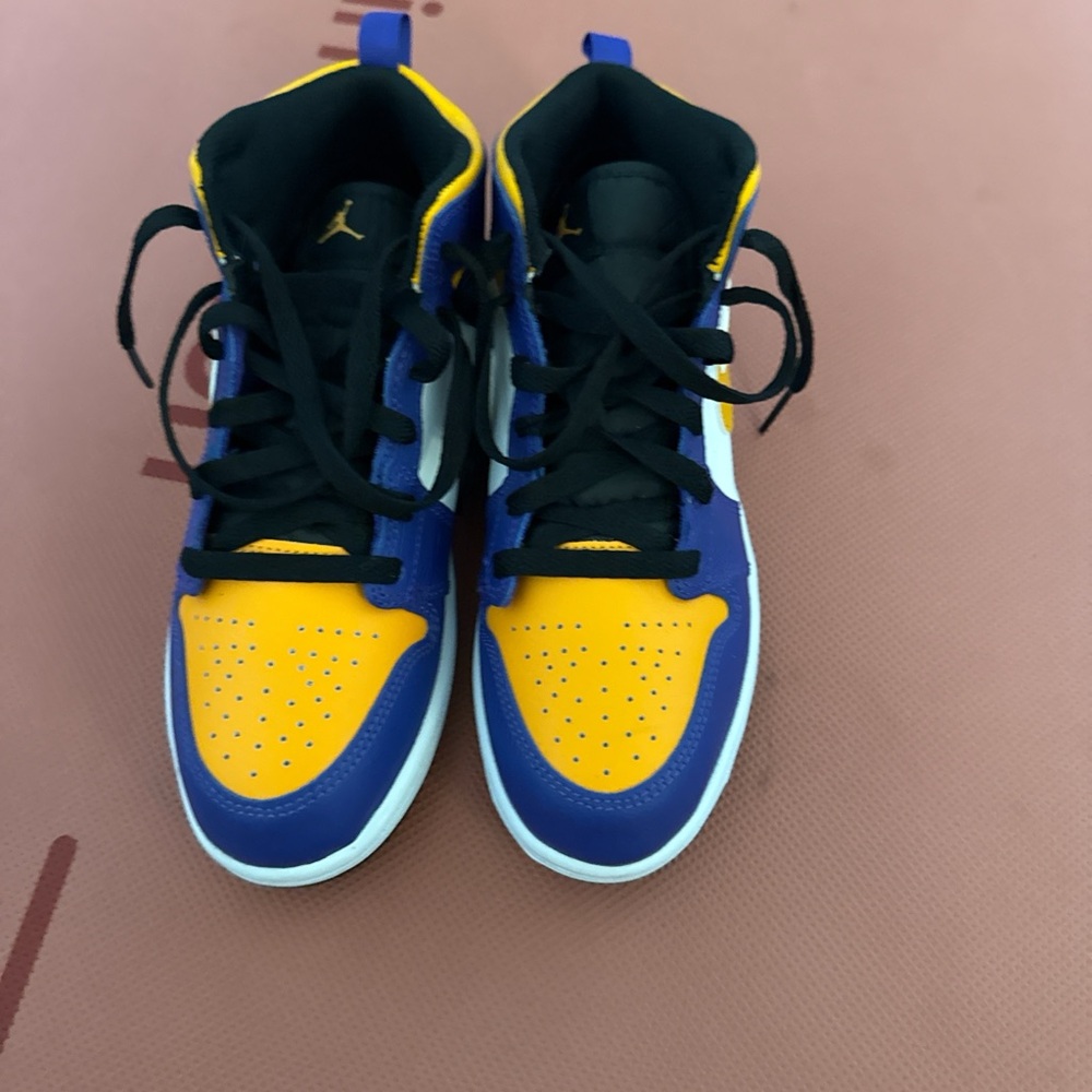 Kids purple and Yellow Sneakers